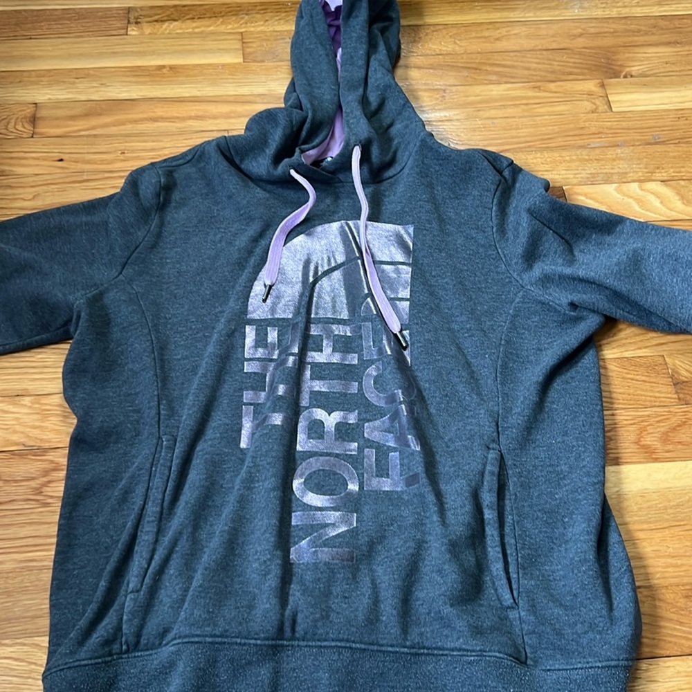 North Face Sweatshirt Purple and Grey